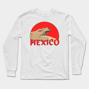 The Serpent of the Temple of Kukulcán Mexico Long Sleeve T-Shirt